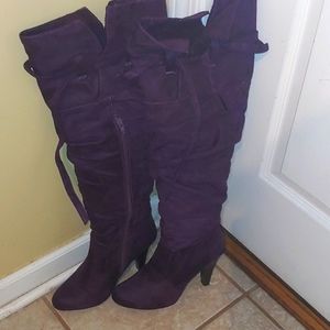 Tall high heel boots